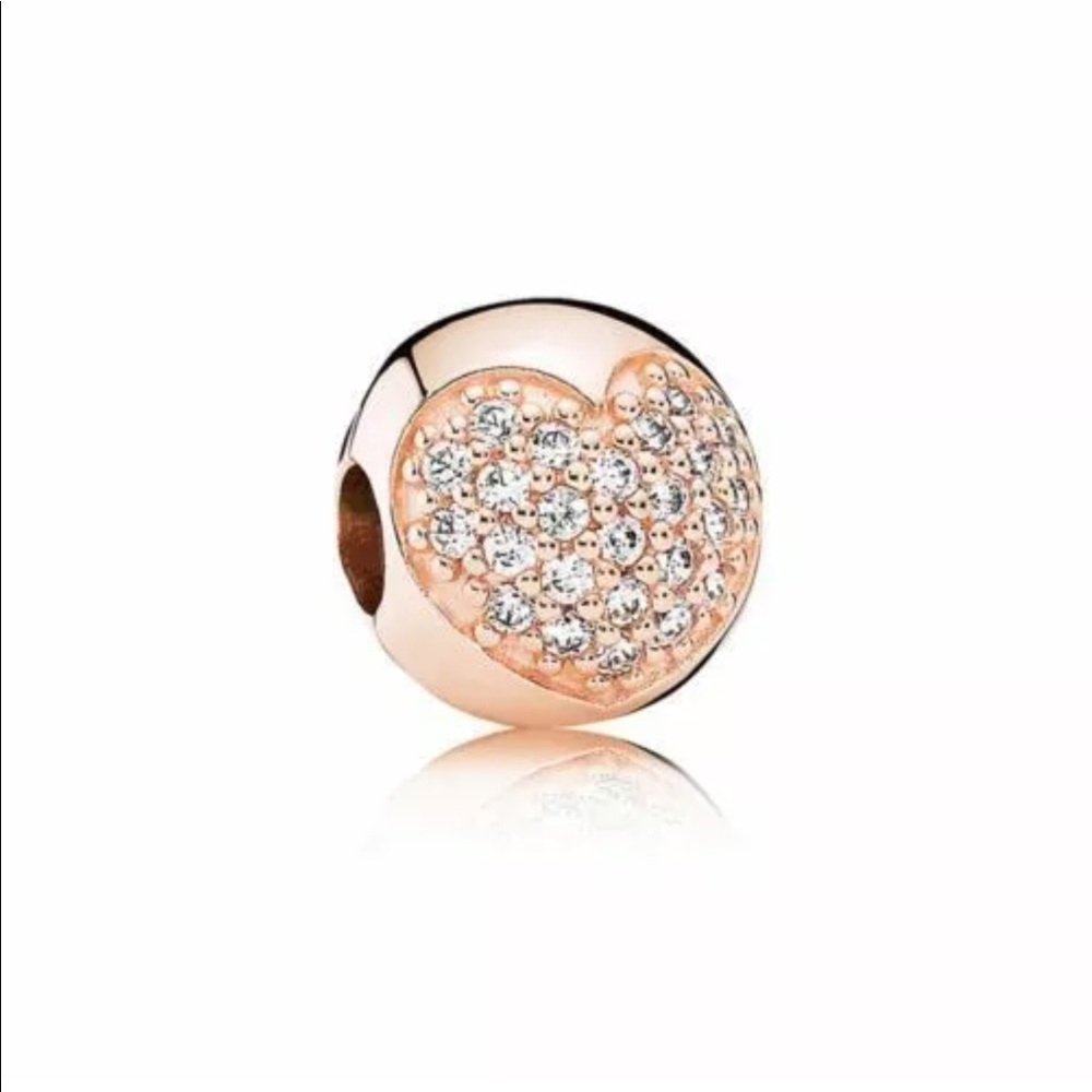 💕 New Pandora Rose Love of Heart Charm 🎀